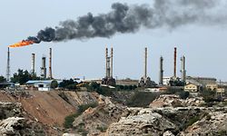 Die Insel Charg im Persischen Golf, das wichtigste Export-Hub für Öltanker im Iran.