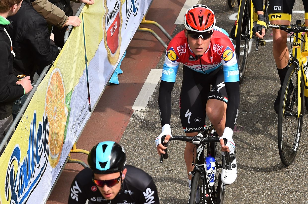 Bob Jungels (Quick-Step) im Cauberg.