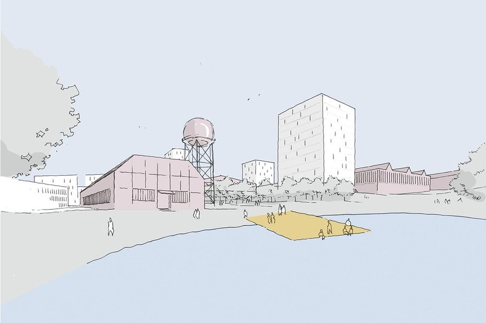 Une des approches urbanistique pour le site à venir