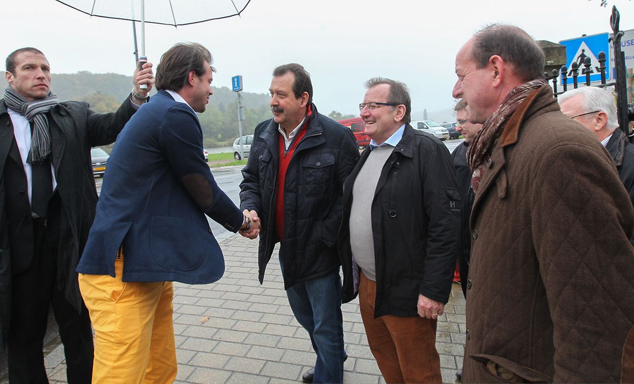 Prinz Félix besuchte am Dienstag die Privatwinzer an der Mosel.