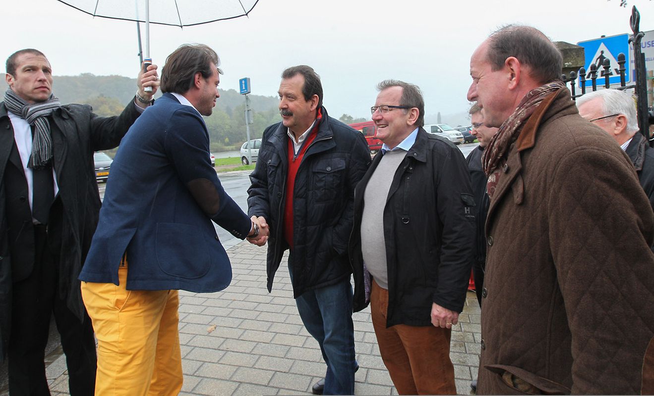 Prinz Félix besuchte am Dienstag die Privatwinzer an der Mosel.