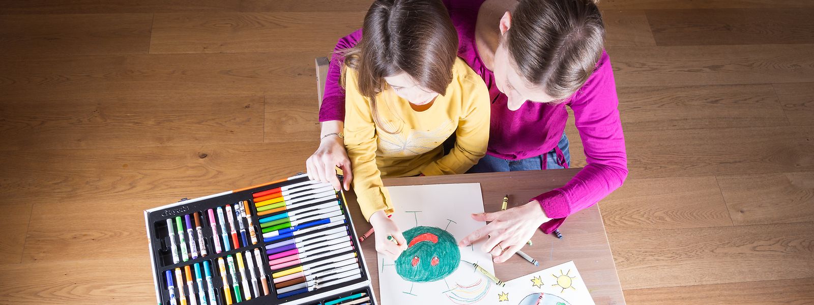 Maité s'est attelée à réaliser toutes les illustrations de son livre.  