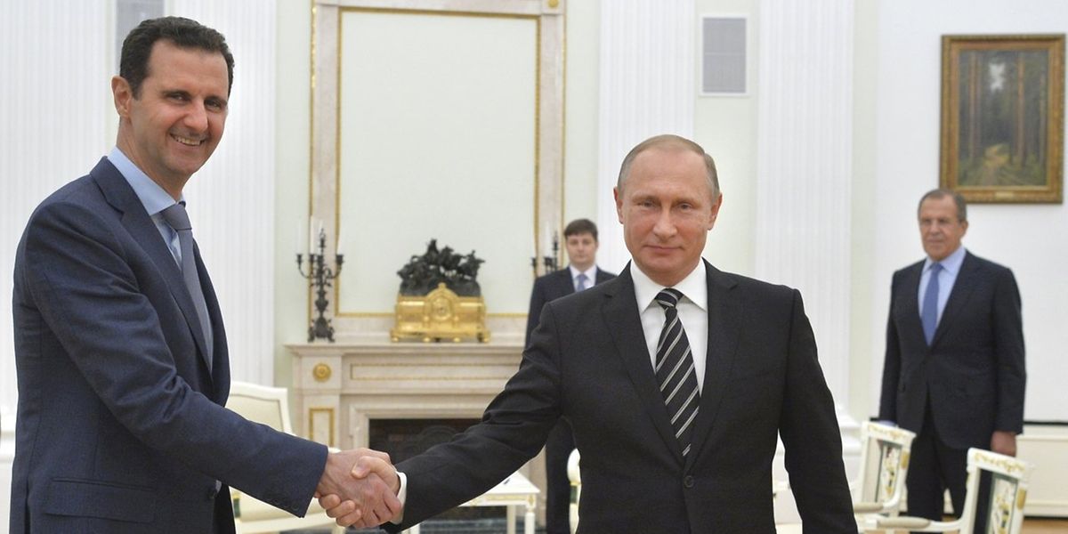 Der syrische Machthaber Assad (links) traf überraschend Kremlchef Putin. 