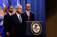 WASHINGTON, DC - NOVEMBER 18: U.S. Attorney General Merrick Garland delivers remarks at the U.S. Justice Department Building on November 18, 2022 in Washington, DC. Garland announced he will appoint a special counsel to oversee the Justice Department�s investigation into former President Donald Trump and his handling of classified documents and actions before the January 6th attack on the U.S. Capitol Building. Garland's pick to oversee the special counsel is Jack Smith, an international criminal court prosecutor. Garland spoke alongside Deputy Attorney General Lisa O. Monaco, Assistant Attorney General Kenneth Polite and U.S attorney for the District of Columbia Matthew Graves.   Anna Moneymaker/Getty Images/AFP (Photo by Anna Moneymaker / GETTY IMAGES NORTH AMERICA / Getty Images via AFP)