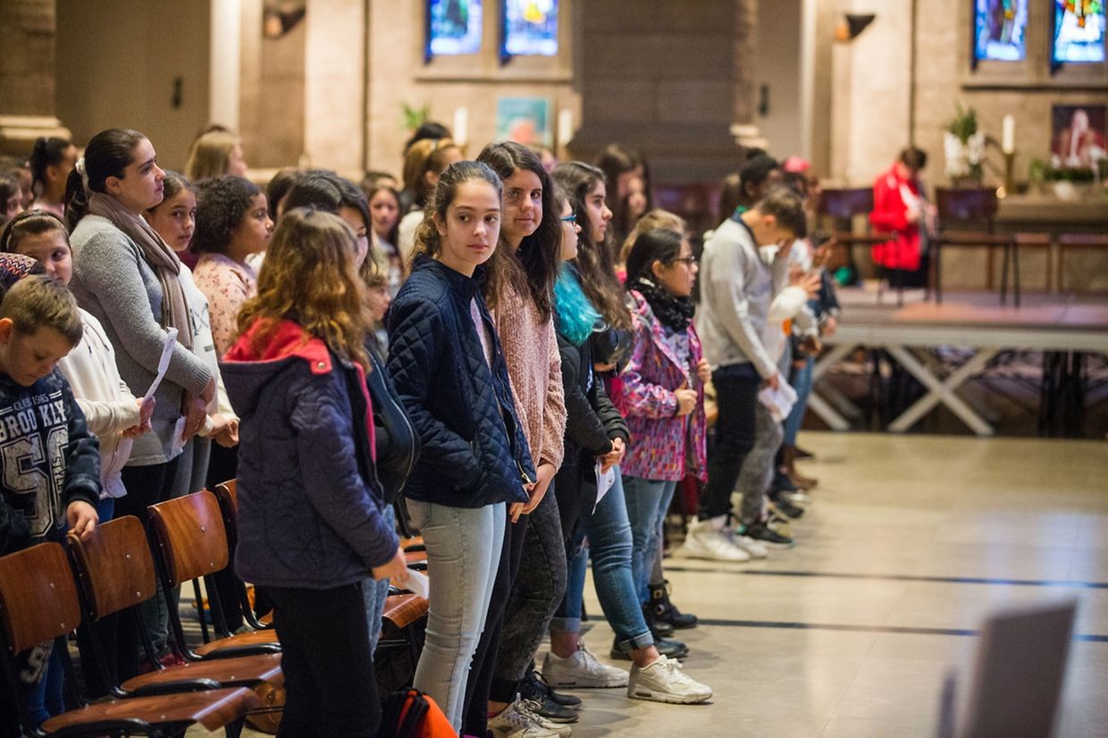 Messe für die neue Pfarrei “Déifferdeng Saint - François - d’Assise.