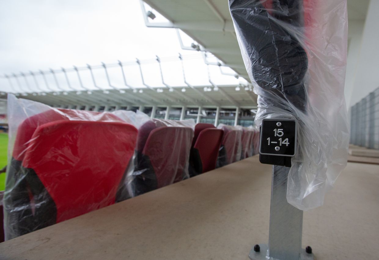 Lokales , Visite du chantier du stade national, Luxembourg, foto: Chris Karaba/Luxemburger Wort