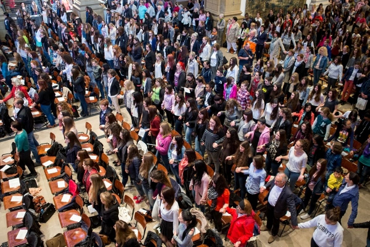 Messe für die Schwestern der christlichen Lehre und die Schule in Luxemburg-Fieldgen