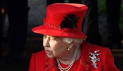 Britain's Queen Elizabeth II leaves after the Royal Family's traditional Christmas Day service at St Mary Magdalene Church in Sandringham, Norfolk, eastern England, on December 25, 2019. (Photo by Ben STANSALL / AFP)