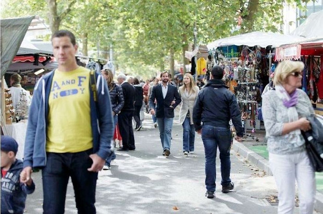 Setembro de 2015: em visita à "Schueberfouer"