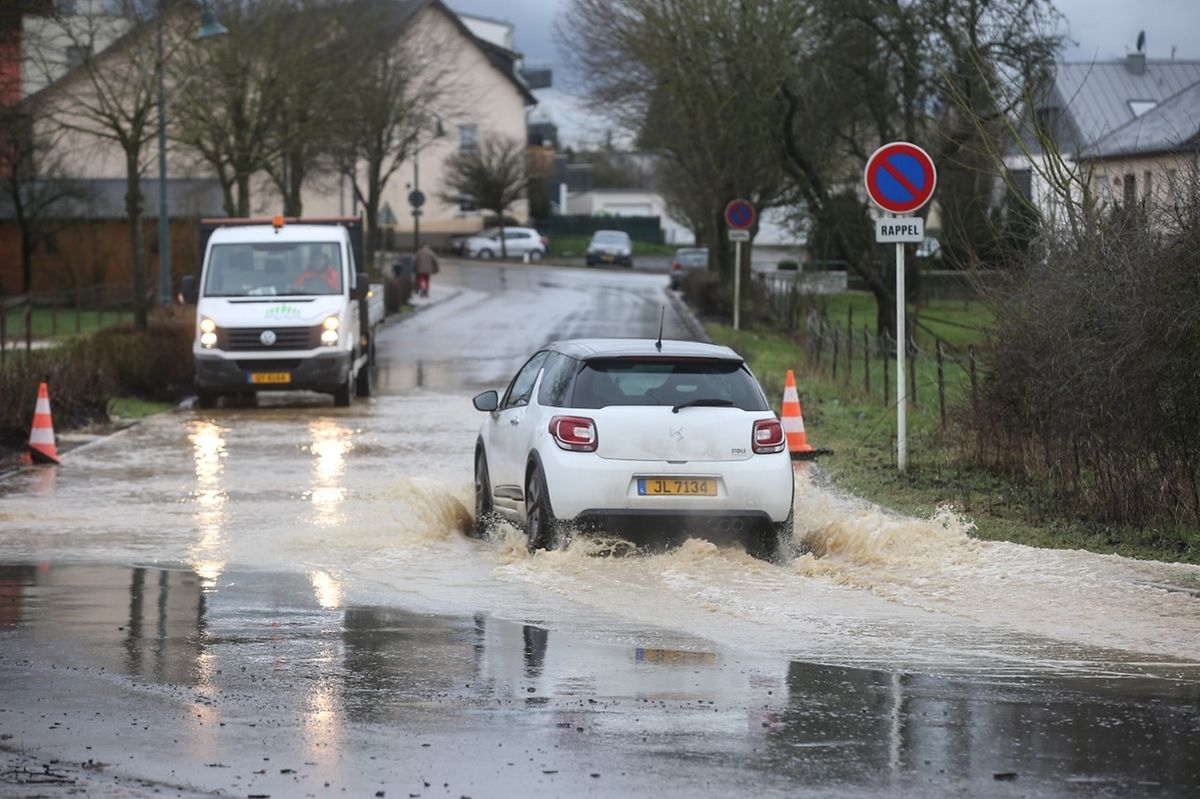 Flooding across Luxembourg after heavy rain