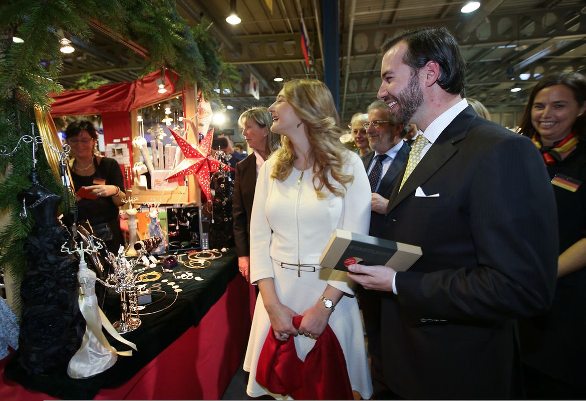Zur Eröffnung des Bazar International am Samstag kam auch das erbgroßherzogliche Paar.