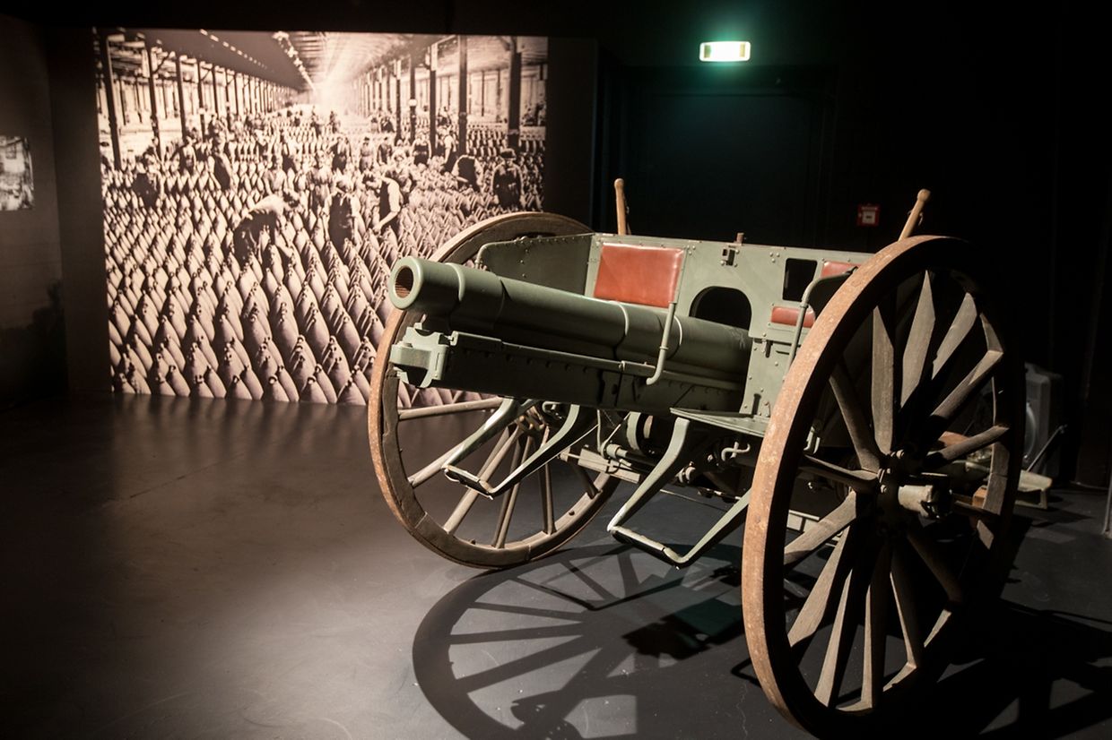 Besuch der Ausstellung "Lëtzebuerg an den Eischte Weltkrich".