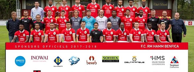 A equipa do RM Hamm Benfica 2017/18.
