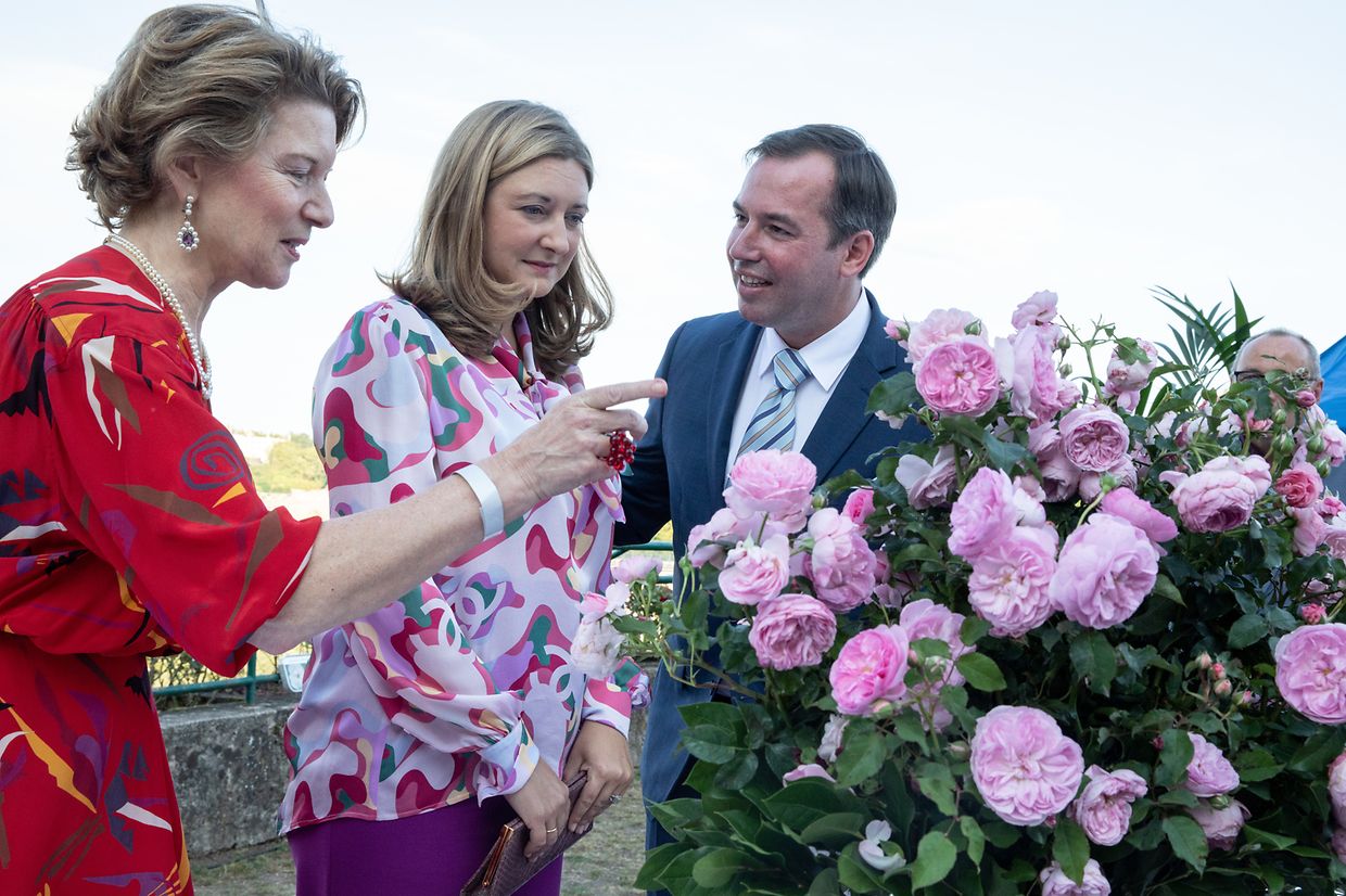 Erbgroßherzog Guillaume und seine Frau Stéphanie im Gespräch mit Claudine Als.