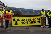 Auch in Trier protestierten Aktivisten gegen Atomkraft