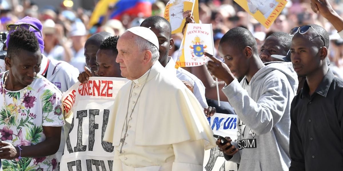 Papst Franziskus empfing Flüchtlinge in einer Generalaudienz. 