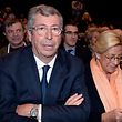 (FILES) In this file photo taken December 9, 2015, Patrick Balkany (L), an MP for France's right-wing opposition Les Républicains (LR) party and mayor of Levallois-Perret, attends a campaign meeting for the summit of the Republicans candidate for the regional elections of the Ile-de-France region, in Issy-les-Moulineaux, south of Paris, before the second round of the French regional elections.  - Patrick and Isabelle Balkany must be condemned Monday for tax evasion, as well as the possible confiscation of the house where they live and the amount of damages that they will have to pay to the State.  (Photo by Miguel MEDINA / AFP)