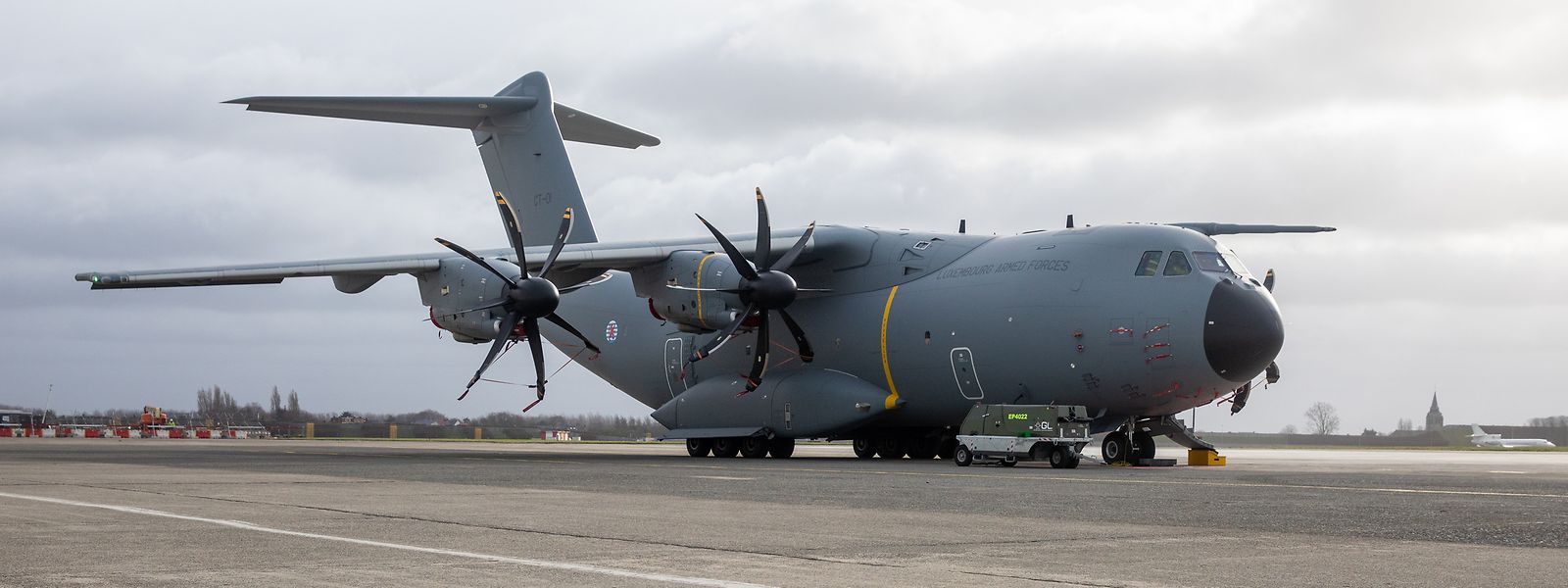 Der A400M ist Teil der luxemburgischen NATO-Verpflichtungen. Die Kosten betrugen 197 Millionen Euro.