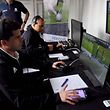(FILES) In this file photo taken on September 22, 2017 FIFA referees Andres Cunha (foreground) from Uruguay and Wilson Sampaio of Brazil attend a video assistant referee (VAR) training course for referees of the region, at the headquarters of the South American Football Confederation (Conmebol) in Luque, Paraguay.
The controversial Video Assistant Referee (VAR) system looks set to be used at the World Cup in Russia after international rules body IFAB gave it their backing on March 3, 2018.
"The International Football Association Board unanimously approved the use of video assistant referees at its 132nd Annual general meeting," IFAB said in a statement.
 / AFP PHOTO / Norberto DUARTE