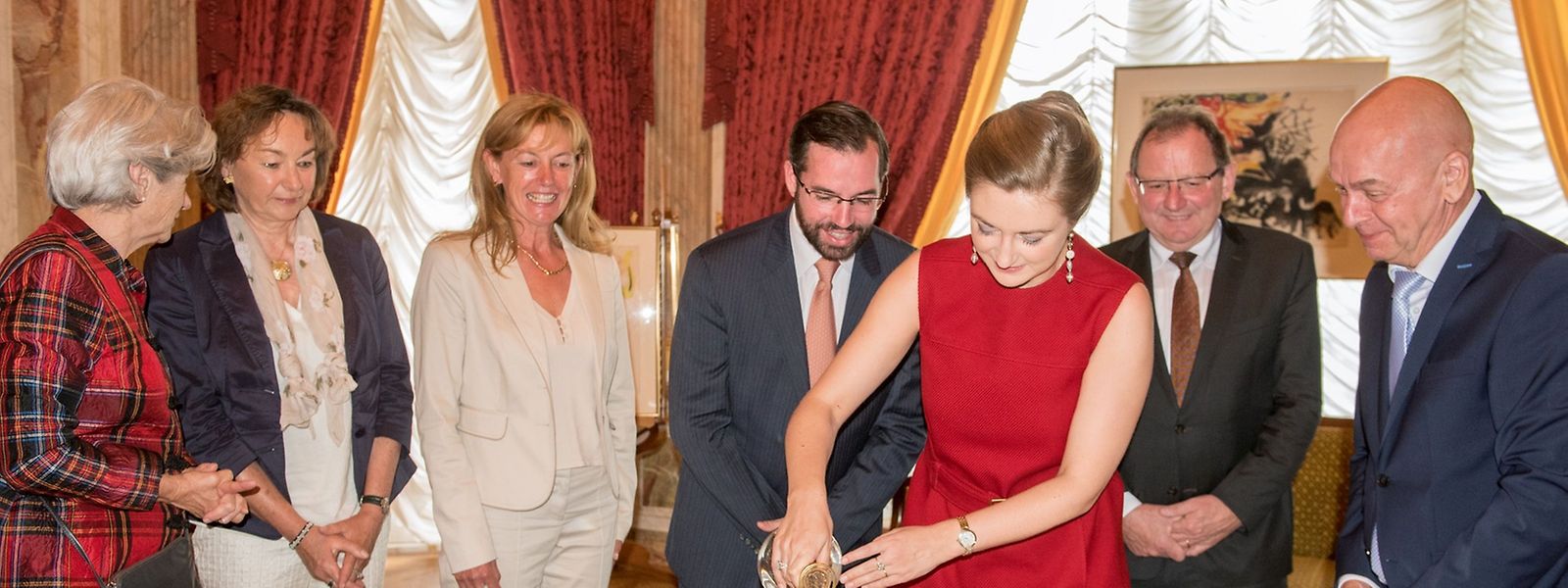 Prinzessin Stéphanie durfte ihre Blume am Dienstag taufen. 