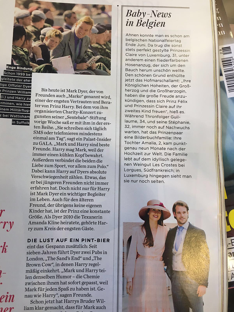 "Baby-News in Belgien"? Die "Gala"-Redaktion stand offensichtlich etwas auf dem Schlauch.