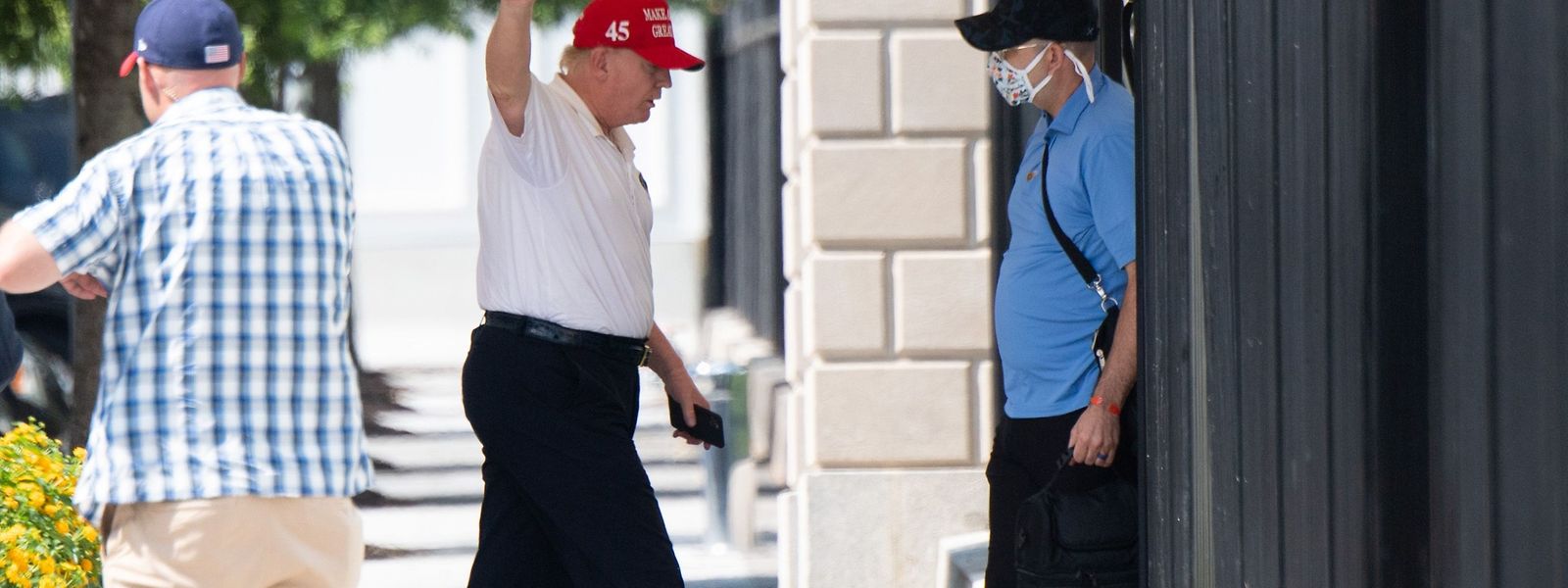 US-Präsident Donald Trump war am Sonntag mal wieder auf Golftour.