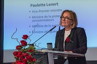 Paulette Lenert ging als Vize-Premierministerin eher auf die  allgemeine Situation ein. 