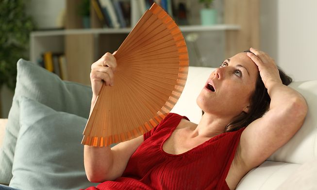 Sudden hot flushes, just one of the side effects of the menopause, are debilitating 
