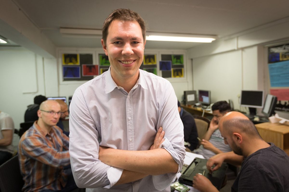 Patrick de la Hamette: «Les réfugiés me disent que ce qui leur manque le plus, c'est l'accès à internet dans les foyers».