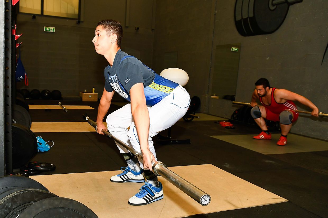Alexios Karakatsanis à l'échauffement.
