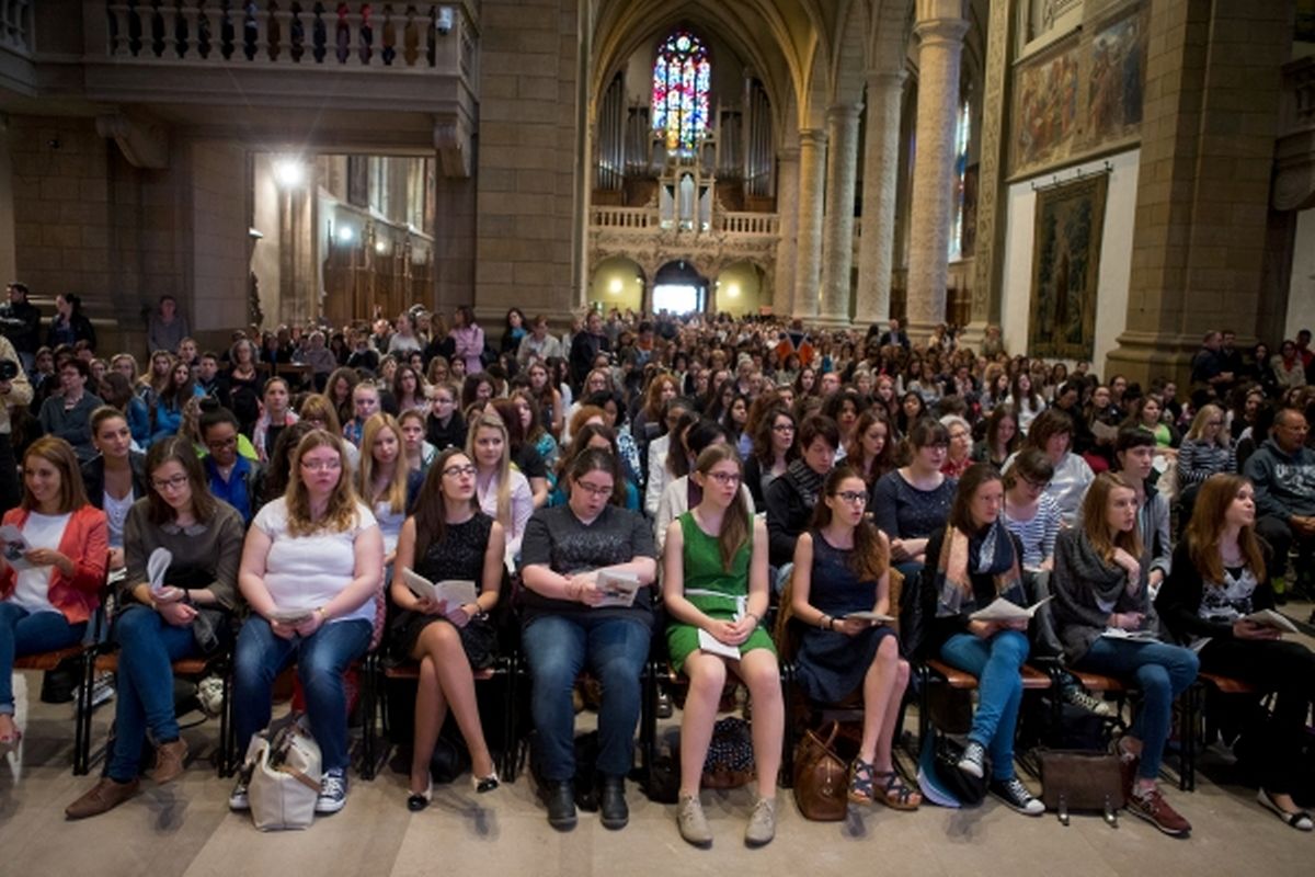 Messe für die Schwestern der christlichen Lehre und die Schule in Luxemburg-Fieldgen