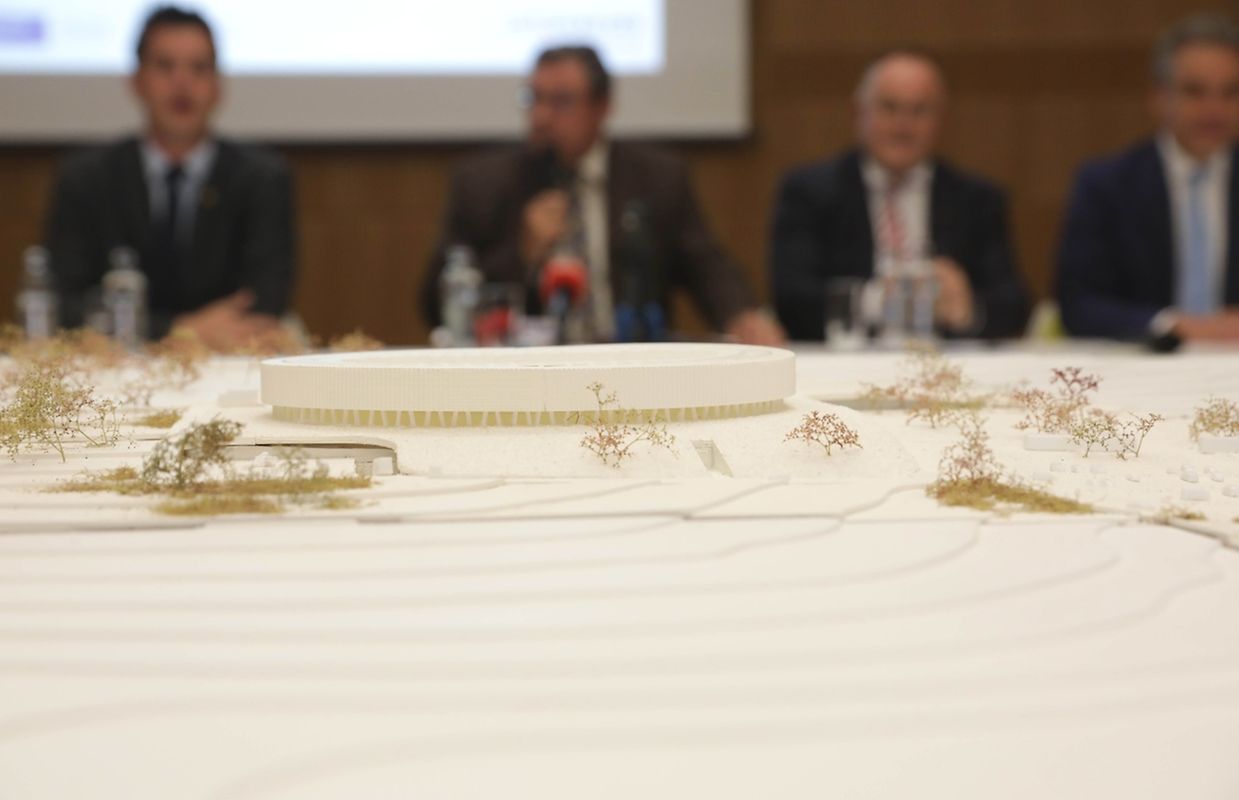 Vorstellung des siegreichen Entwurfs des Architektenwettbewerbs. 