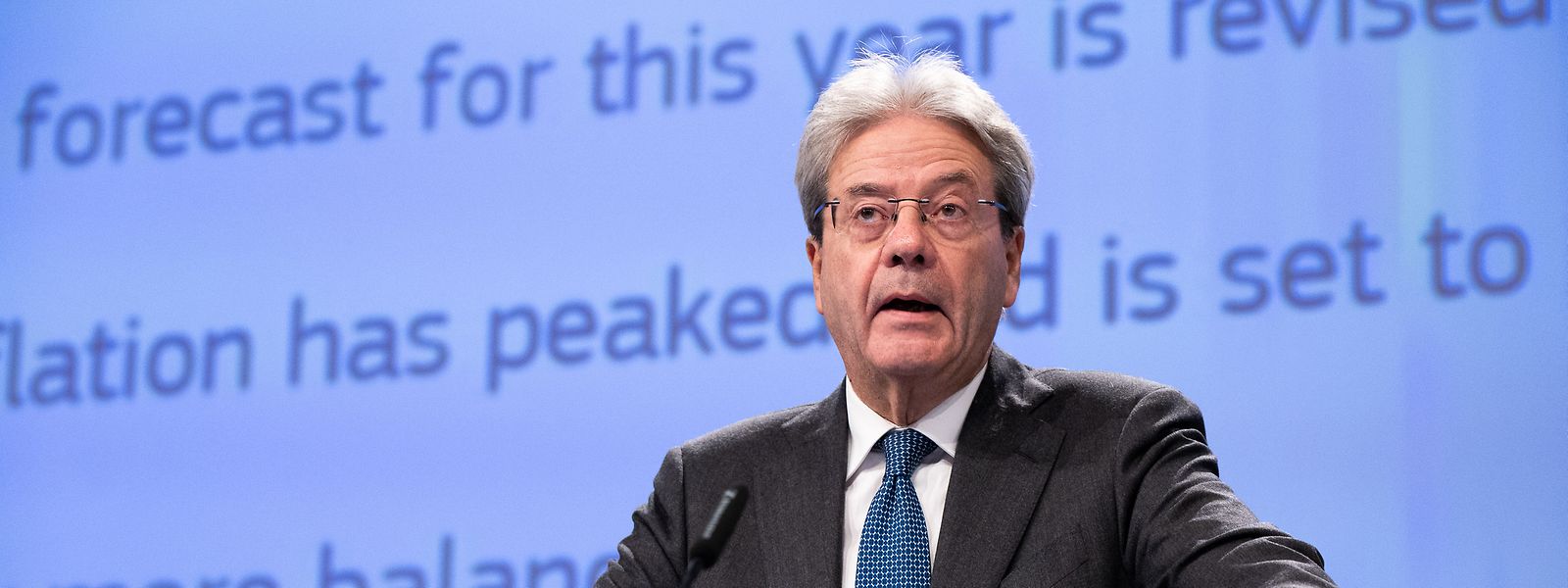 Paolo Gentiloni, commissaire européen à l'économie, a présenté les prévisions 2023 pour le développement de l'économie de l'UE.