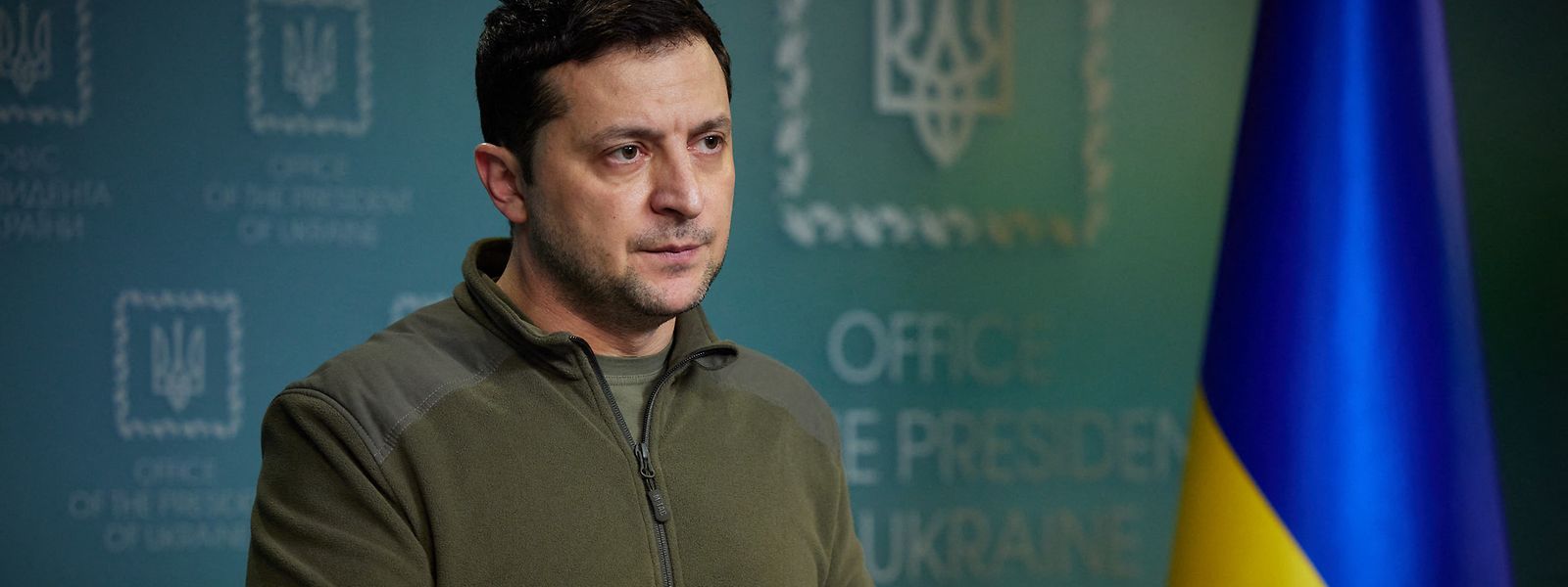 O Presidente ucraniano, Volodymyr Zelensky.