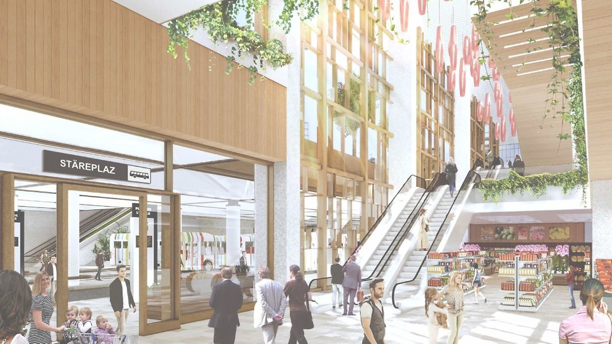 So stellen sich die Konzeptentwickler die künftige Stäreplaz und ihre Umgebung vor.