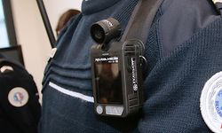 A police officer wears a body-worn camera ('camera pieton' in French) during the inauguration of the new police station of Les Mureaux on April 8, 2016. / AFP PHOTO / JACQUES DEMARTHONJACQUES DEMARTHON/AFP/Getty Images