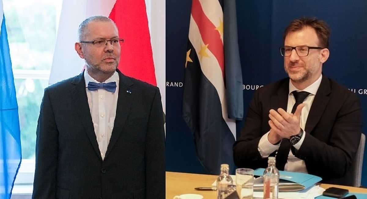 Conrad Bruch, à esquerda, e Thomas Barbancey, à direita.