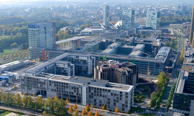 The European Court of Auditors in Luxembourg's Kirchberg area