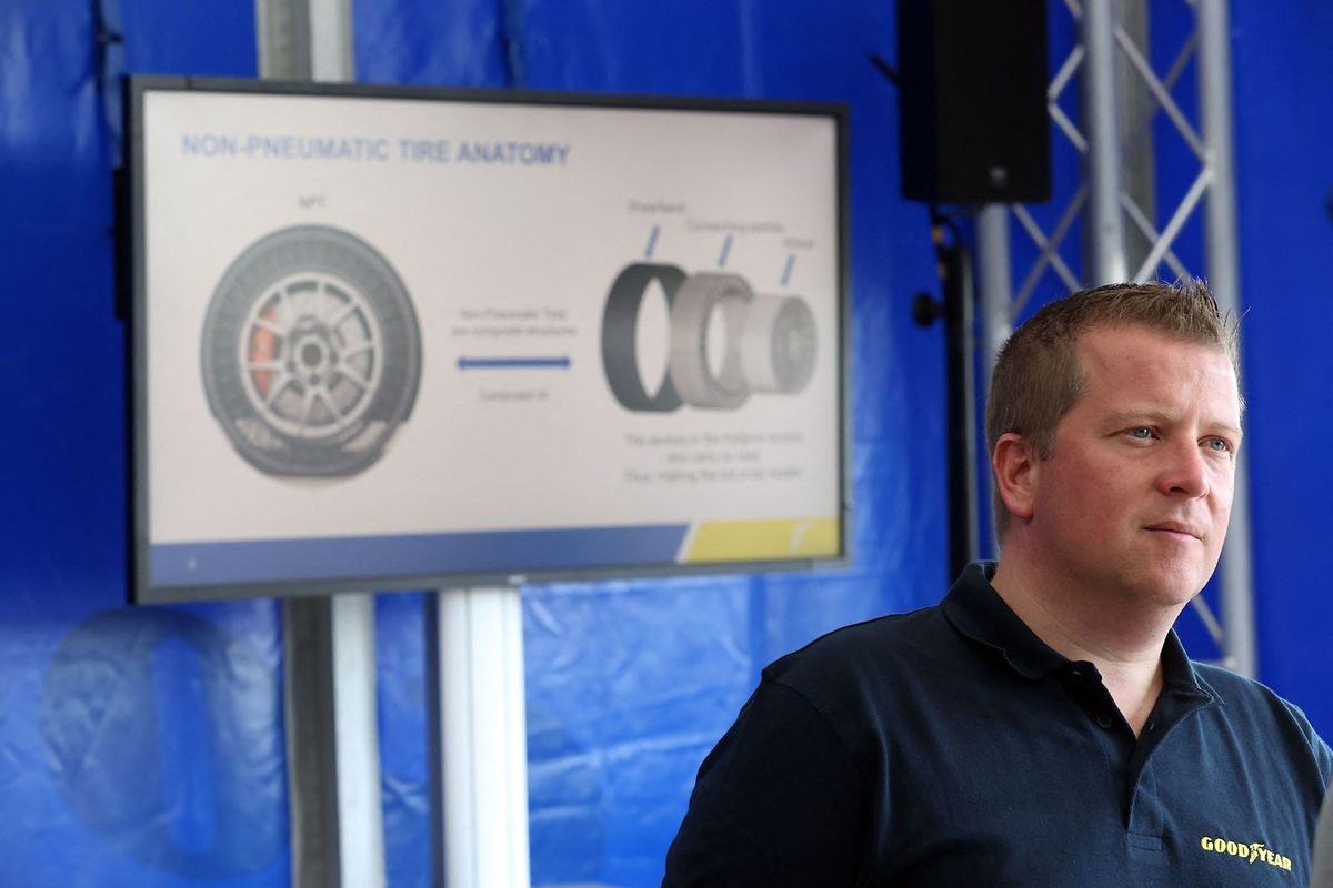 «Les pneus sans air font partie de notre réflexion sur notre business model, et sur nos processus de fabrication», assure Xavier Fraipont, vice-président chez Goodyear pour le développement des produits pour l'Europe (EMEA).