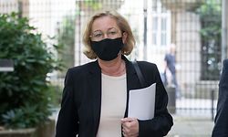 IPO , PK Regierungsrat , Xavier Bettel und Paulette Lenert  , Sars-Cov-2 , Covid-19 , Coronakrise , Foto:Guy Jallay/Luxemburger Wort