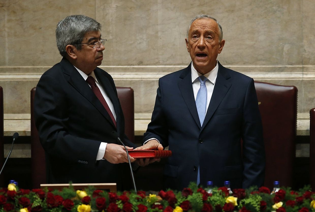 Momento de juramento do novo Presidente da República