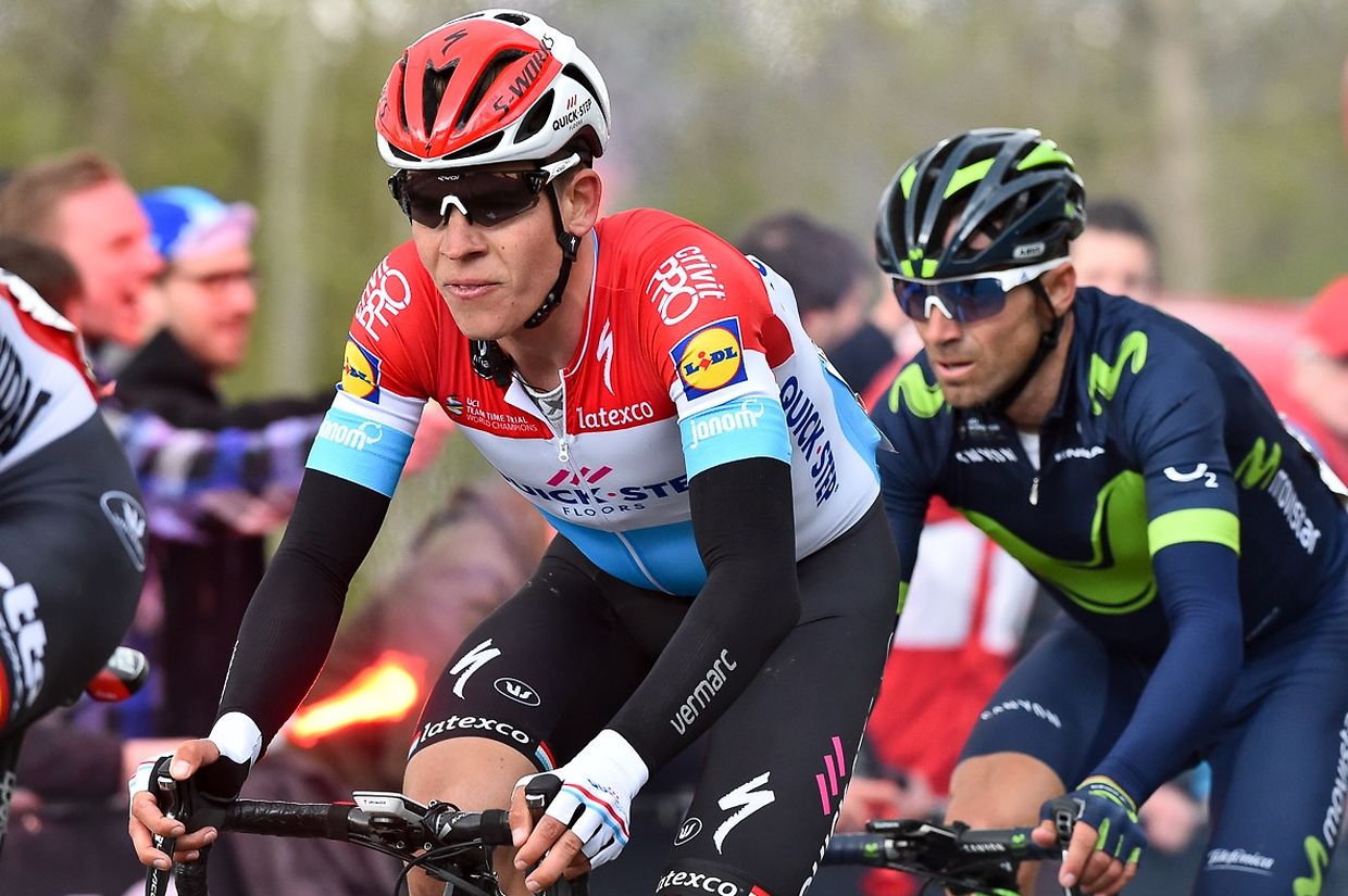 Bob Jungels (Quick-Step) und Alejandro Valverde (E/Movistar).