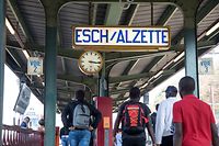 18.10. Esch / Alzette / Gare , Bahnhof , CFL / TICE  Foto:Guy Jallay