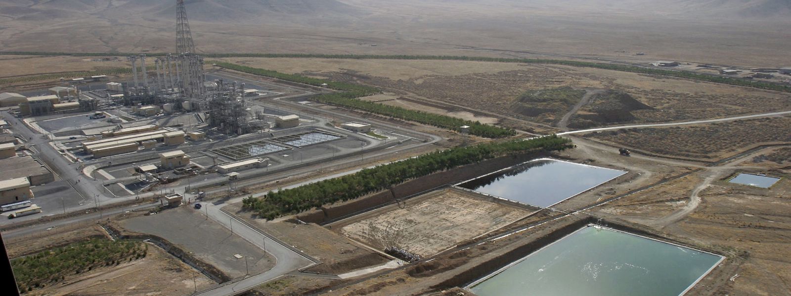 Die Schwerwasseranlage in der iranischen Stadt Arak. Schwerwasser wird in Reaktoren verwendet, die atomwaffenfähiges Plutonium herstellen können. 