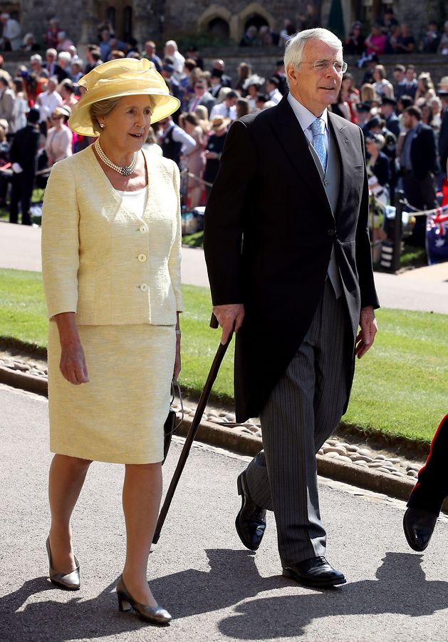 Der ehemalige Premierminister John Major und seine Frau Norma 
