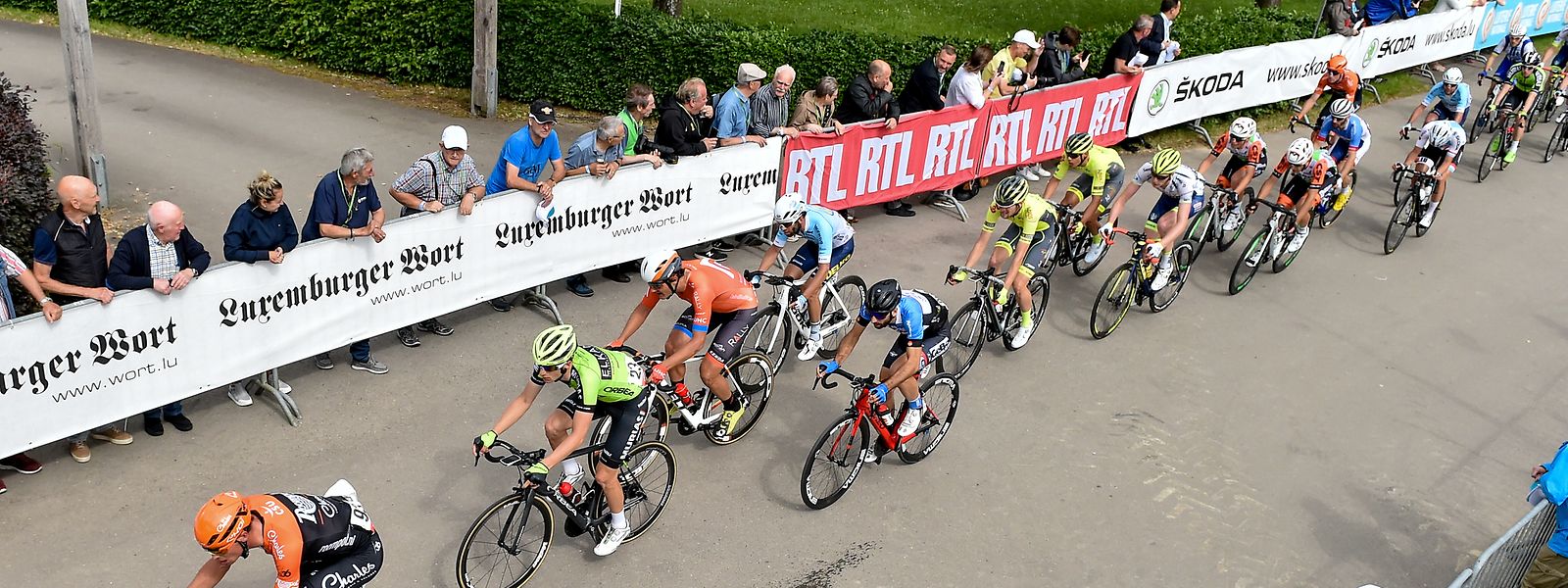 Das Peloton während einer Etappe der SkodaTour de Luxembourg 2019.