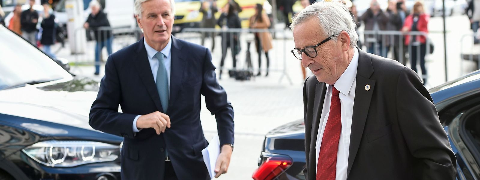 Michel Barnier et Jean-Claude Juncker.