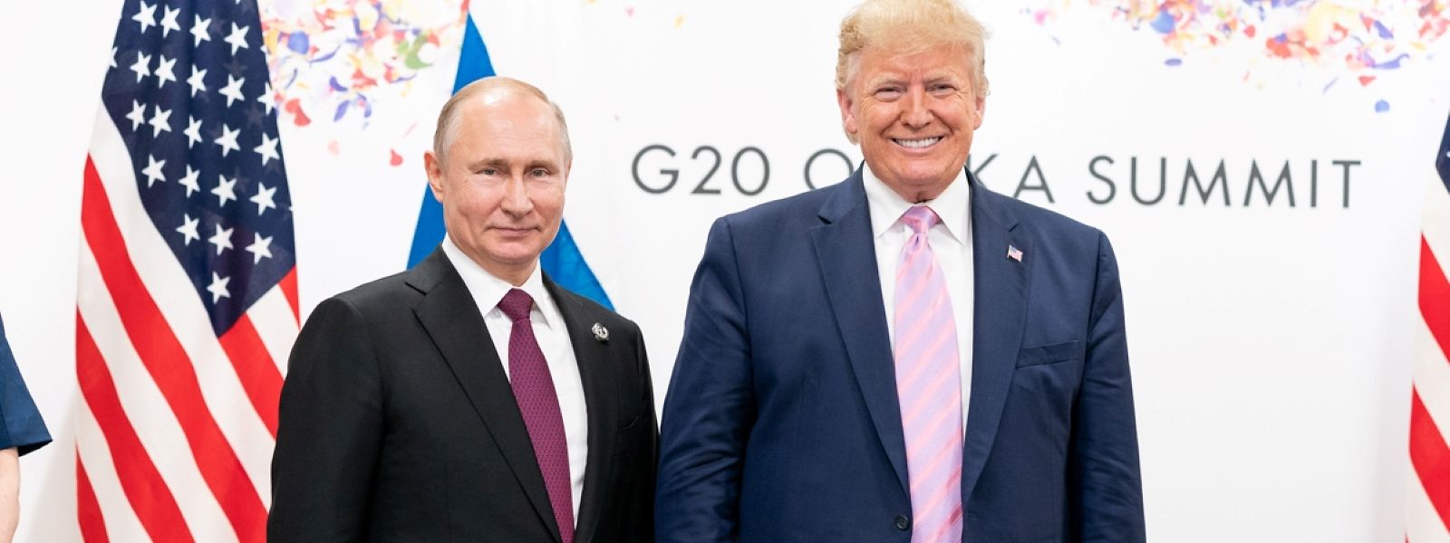 Donald Trump und Wladimir Putin während eines bilateralen Treffens beim G20-Gipfel im Sommer 2019.