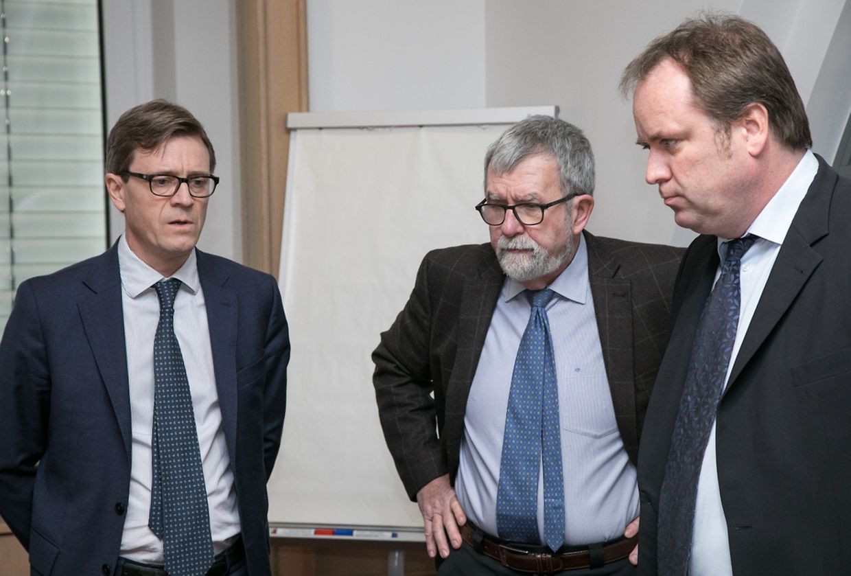 Marc Wengler, Jeannot Waringo et Marc Hoffmann, lors de la conférence de presse organisée ce jeudi à Luxembourg