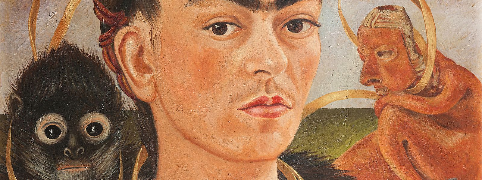 Frida Kahlo, Selbstporträt mit Affe, 1945